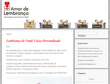 Tablet Screenshot of amordelembranca.com.br